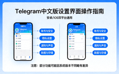 安卓与iOS双平台Telegram中文版设置界面操作指南