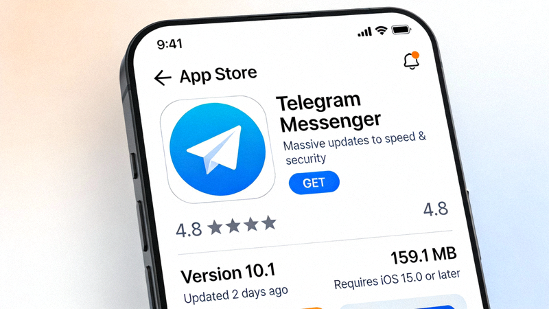 iOS App Store中Telegram官方应用页面截图